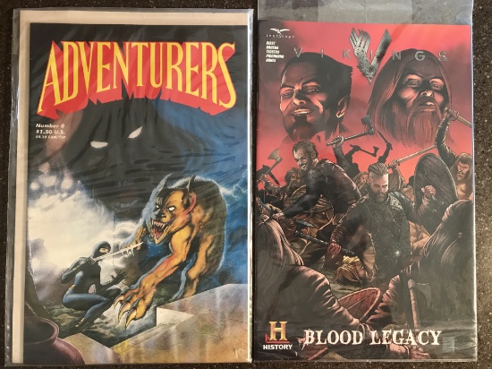 2 Issues Vikings: Blood Legacy Comic & Adventures #0 Comic KEY 1st Issue