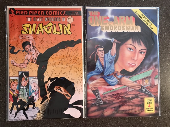 2 Issues The One-Arm Swordsman #1 & The Beast Warriors of Shaolin #1 KEY 1st Issues