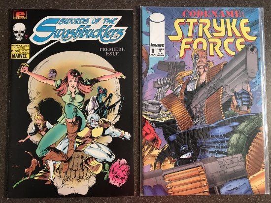 2 Issues Swords of the Swashbucklers #1 & Codename: Stryke Force #1 KEY 1st Issues