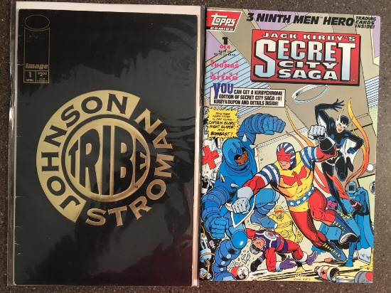 2 Issues Jack Kirbys Secret City Saga Comic #1 & Tribe Comci #1 KEY 1st Issues