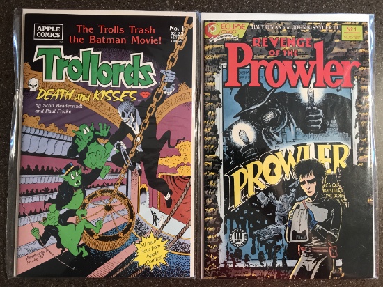 2 Issues Revenge of the Prowler Comic #1 & Trollords Death & Kisses Comic #1 KEY 1st Issues
