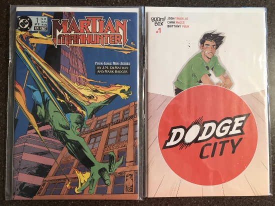 2 Issues Martian Manhunter Comic #1 & Dodge City Comic #1 KEY 1st Issues