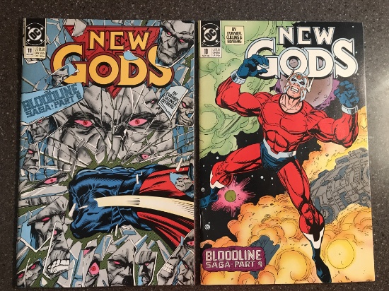 2 Issues New Gods Comic #10 & #11 DC Comics 1989 Copper Age