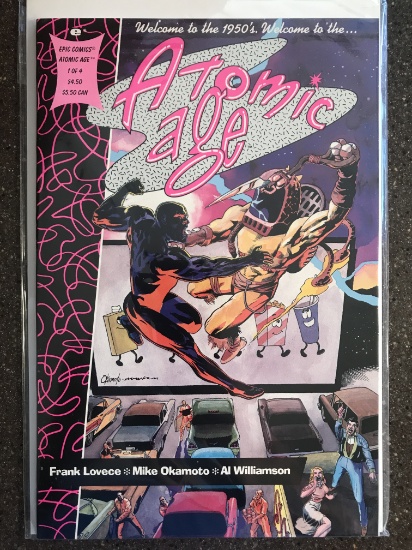 Atomic Age Comic #1 Epic Comics 1990 KEY 1st Issue Frank Lovece