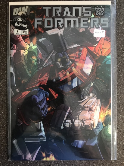 Transformers Generations Comic #1 Dream Wave KEY 1st Issue Exclusive Holofoil Cover