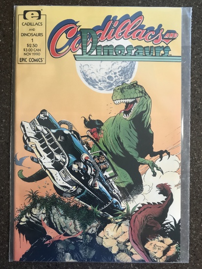Cadillacs and Dinosaurs Comics #1 Epic Comics 1990 KEY 1st Issue