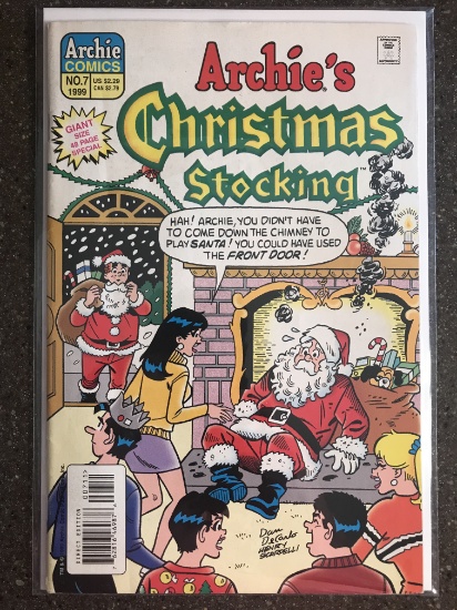 Archies Christmas Stocking Comic #7 Archie Comics KEY final Issue in Series
