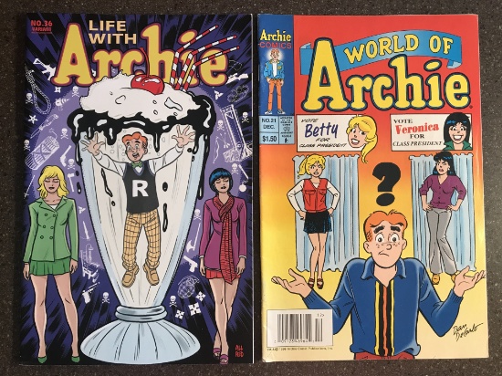 2 Issues World of Archie #21 & Life with Archie #36 Archie Comics