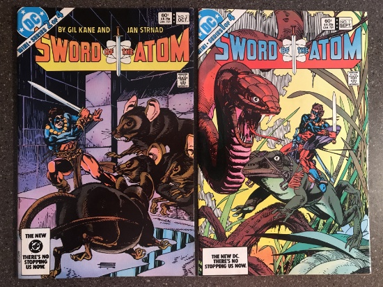 2 Issues Sword of the Atom Comic #1 & #2 DC Comics 1983 Bronze Age KEY 1st Issue