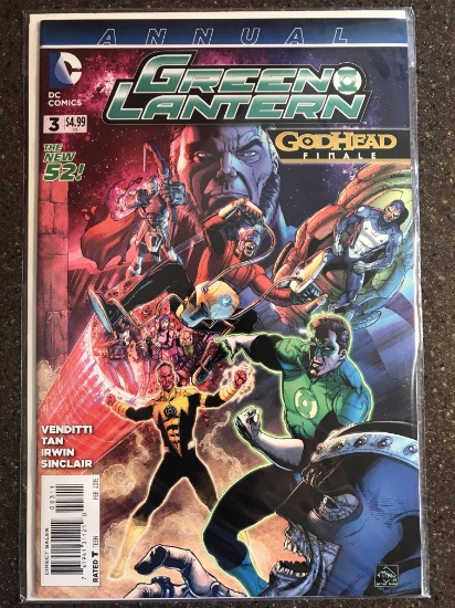 Green Lantern Annual Comic #3 DC Comics The New 52 Godhead Finale