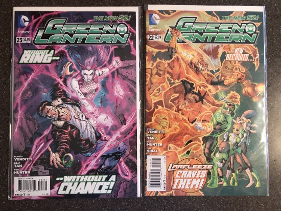 2 Issues Green Lantern Comic #22 & #23 DC Comics The New 52 Billy Tan Covers