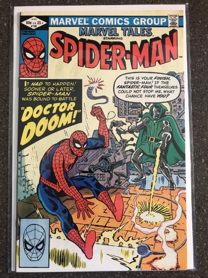 Marvel Tales Comic #142 Starring Spiderman Marvel Comics 1982 Bronze Age Doctor Doom Fantastic Four