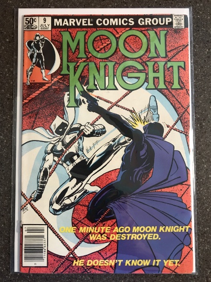 Moon Knight Comic #9 Marvel Comics 1981 Bronze Age Cover by Frank Miller