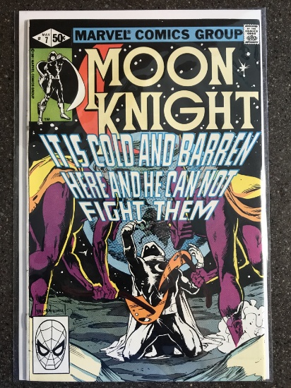 Moon Knight Comic #7 Marvel Comics 1981 Bronze Age Cover by Bill Sienkiewicz