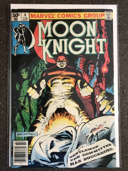 Moon Knight Comic #4 Marvel Comics 1981 Bronze Age Cover by Bill Sienkiewicz Werewolf