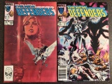 2 Issues Defenders Comic #130 & #144 Marvel Comics 1985 Bronze Age