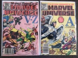 2 Issues Marvel Universe Comic #1 & #12 Marvel Comics 1982 KEY 1st Issue