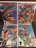 4 Groo the Wanderer Comics #6-9 Marvel Sergio Argones 1985 Bronze Age Comics