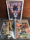 3 Image Comics Supreme #1, Cyber Force #3, The Maxx #3
