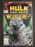 What If the Hulk Had Killed Wolverine? Comic #50 Marvel Comics Giant Sized Embossed Cardstock Cover