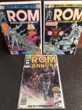 3 ROM Spaceknight Comics #12-13 Run in Series & Annual #3 Marvel 1980 Bronze Age New Mutants