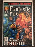 Fantastic Four Comic #1 Marvel Comics 1998 Heroes Return Key 1st Issue New Series