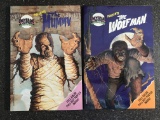 2 Books Universal Studios Monsters The Wolfman & The Mummy Golden Books