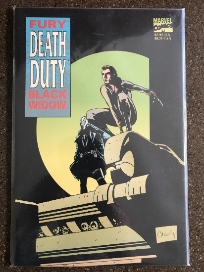 Fury Black Widow Death Duty Graphic Novel Marvel Comics First Printing Nigh Raven