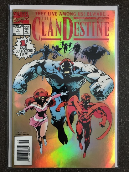 The ClanDestine Comic #1 Marvel Comics Hologram Comic Cover KEY 1st Issue