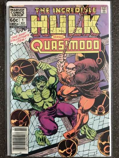 The Incredible Hulk Versus Quasimodo Comic #1 Marvel Comics 1983 Bronze Age KEY 1st Issue