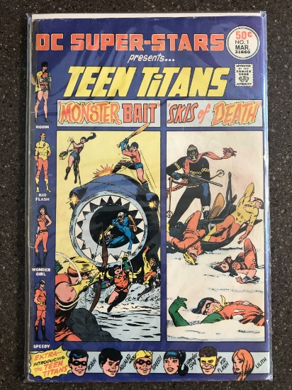 DC Super Stars Presents Teen Titans Comic #1 DC Comics 1976 Bronze Age KEY 1st Issue