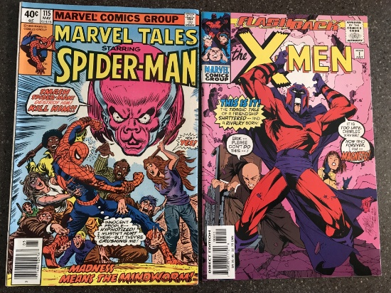2 Issues Marvel Tales Starring Spiderman #115 & The XMen #1 Copper Age Comics KEY 1st Issue