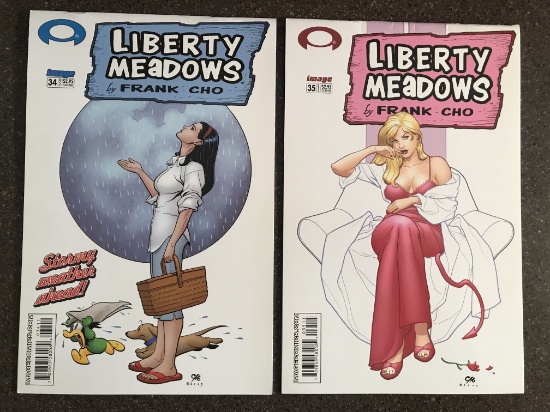 2 Issues Liberty Meadows Comic #34 & #35 Image Comics Frank Cho