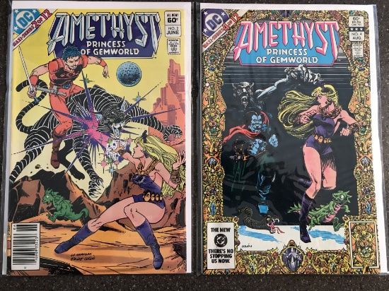 2 Issues Amethyst Princess of Gemworld Comic #2 & #4 Marvel 1983 Bronze Age
