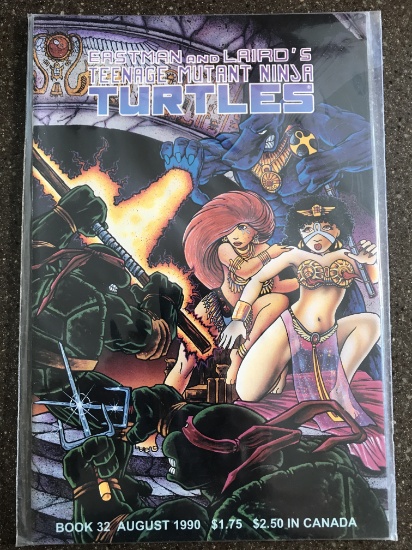 Teenage Mutant Ninja Turtles comic #32 Mirage Studios 1990 Copper Age Wrap Around Cover