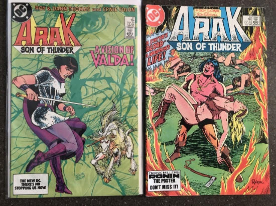2 Issues Arak Son of Thunder Comic #30 & #37 DC Comics 1984 Bronze Age