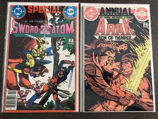 2 Issues Arak Son of Thunder Annual #1 & Sword of the Atom Special #2 Bronze Age