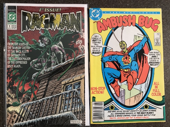 2 Issues Ambush Bug #1 & Ragman #1 Bronze Age Copper Age KEY 1st Issues