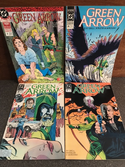 4 Issues Green Arrow Comics #15 #20 #30 & Annual #3 DC Comics Copper Age Comics