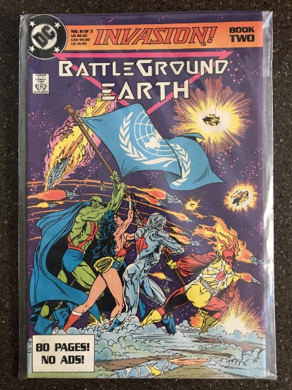 Invasion Book 2 Battleground Earth DC Comics 1988 Copper Age Todd McFarlane