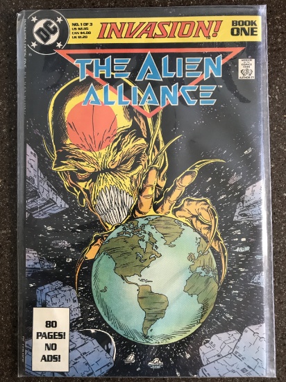 Invasion Book 1 The Alien Alliance DC Comics 1988 Copper Age KEY 1st Issue