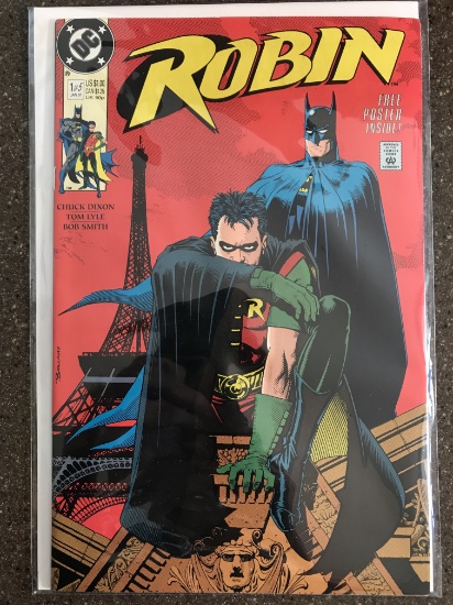 Robin Comic #1 DC Comics 1st Printing Poster Inside KEY 1st Issue