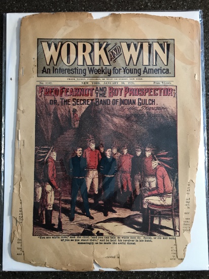 Work and Win #1102 Frank Tousey Publishing 1920 GOLDEN AGE