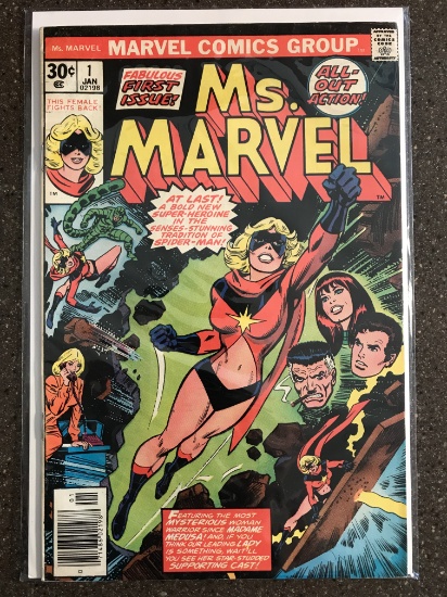 Ms Marvel Comic #1 Marvel Comics 1977 Bronze Age KEY 1st Appearance of Carol Danvers as Ms Marvel