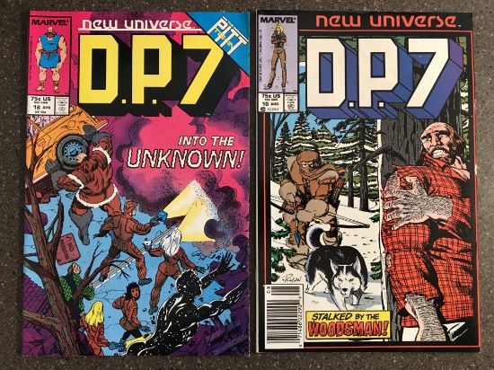 2 Issues DP7 Comic #10 & #18 1987 Copper Age New Universe