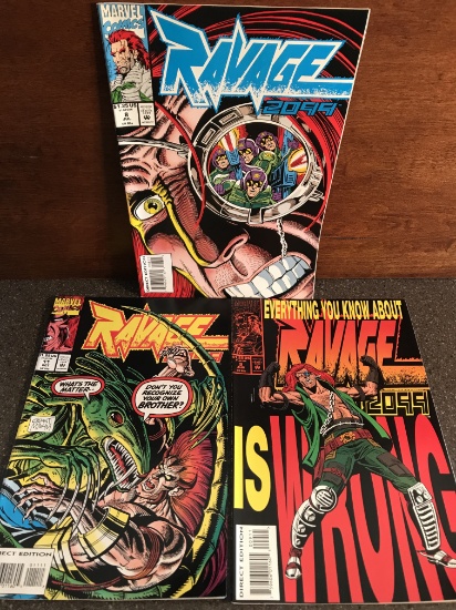 3 Issues Ravage 2099 Comic #8 #9 & #11 Marvel Comics Stan Lee