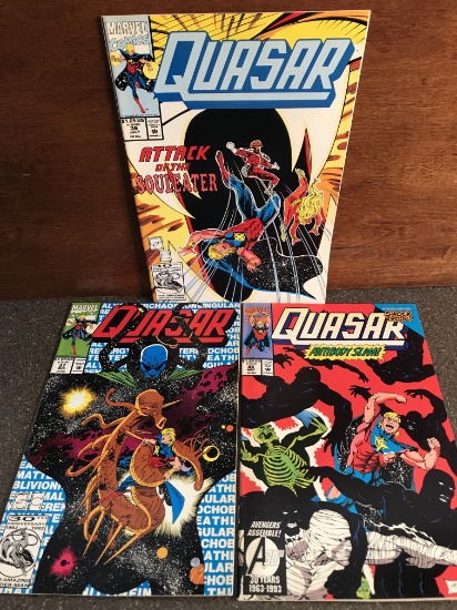 3 Issues Quasar Comic #36 #37 & #46 Marvel Comics Infinity War Tie In