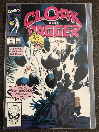 Cloak and Dagger Comic #15 Marvel Comics 1990 Copper Age Steve Gerber