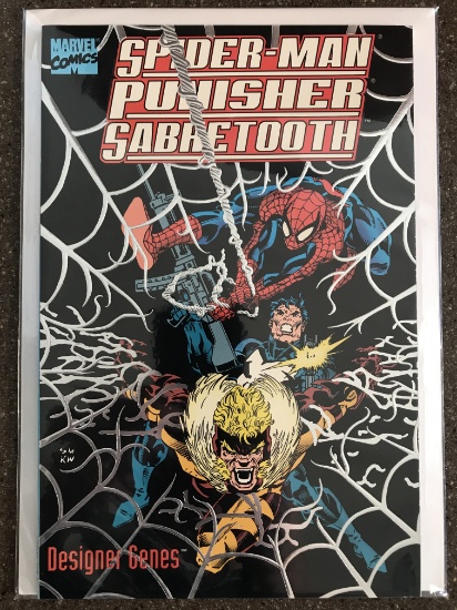 Spider-Man Punisher Sabretooth Designer Genes Graphic Novel 1st Printing