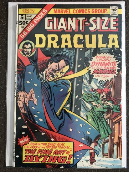 Giant Size Dracula Comic #5 Marvel Comics 1975 Bronze Age KEY Series Finale